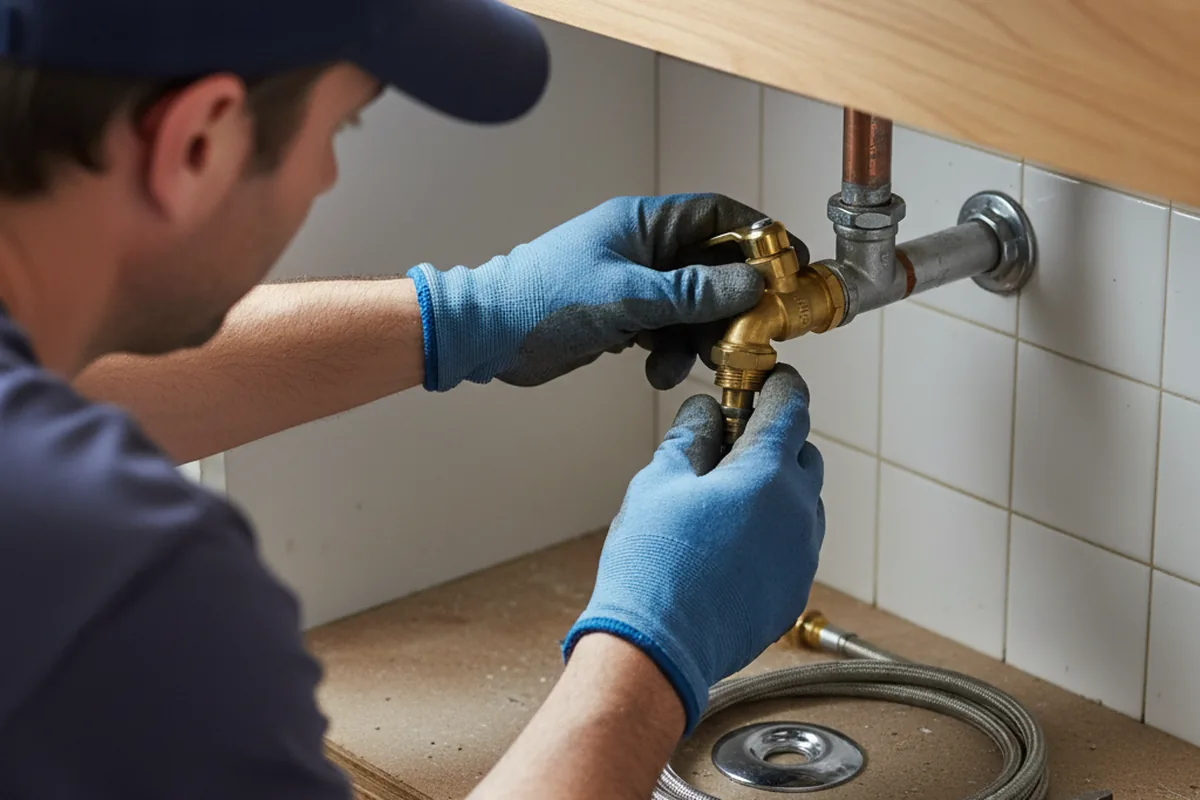 Shutoff valve and fitting work during Emergency Plumbing in Barataria